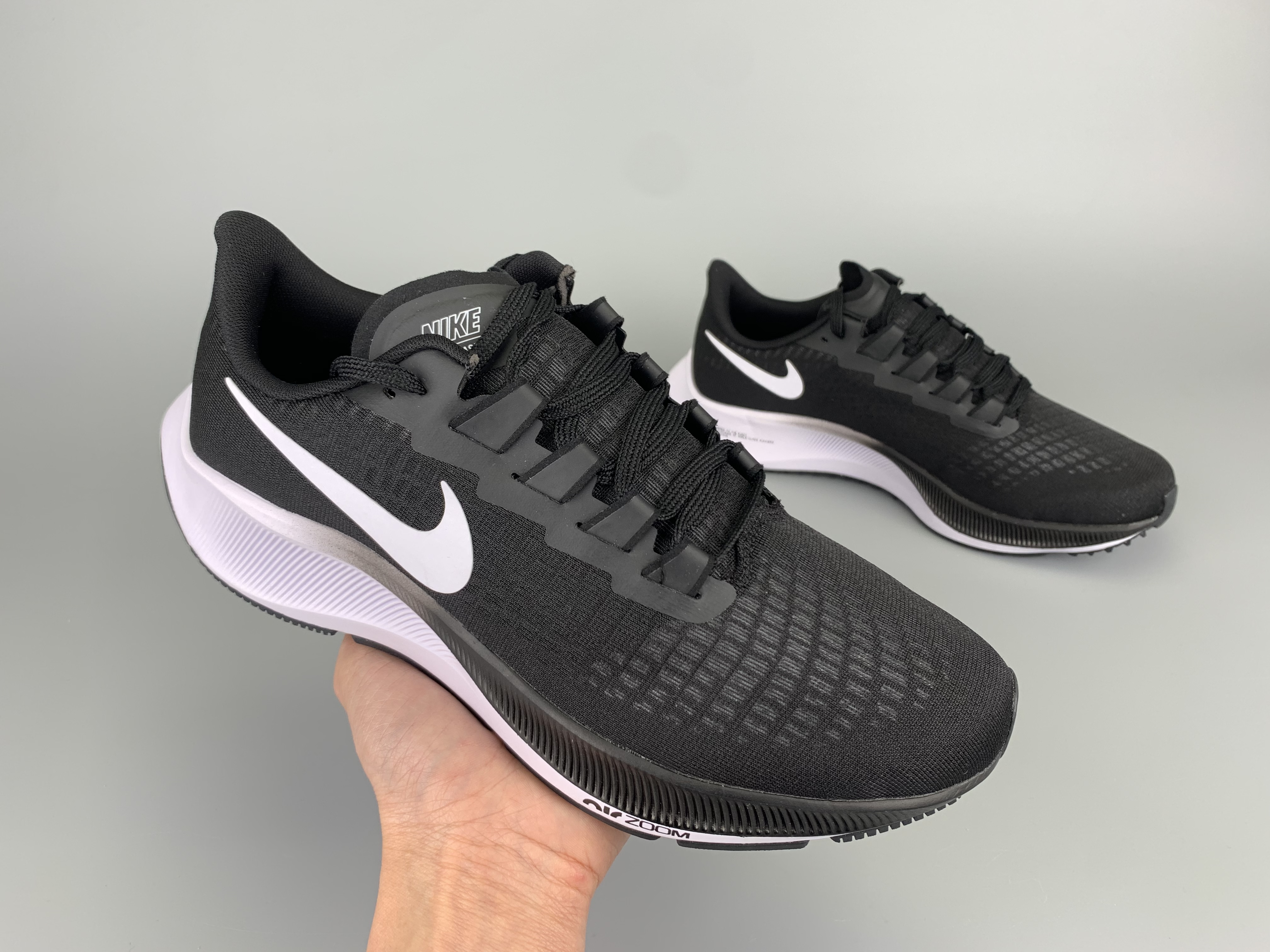 Nike Zoom Pegasus 37 Black White Lover Shoes